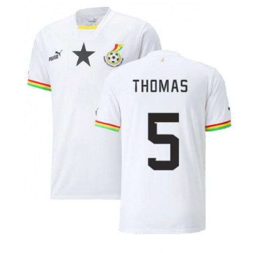 Ghana Thomas Partey #5 Domácí Dres MS 2022 Krátký Rukáv